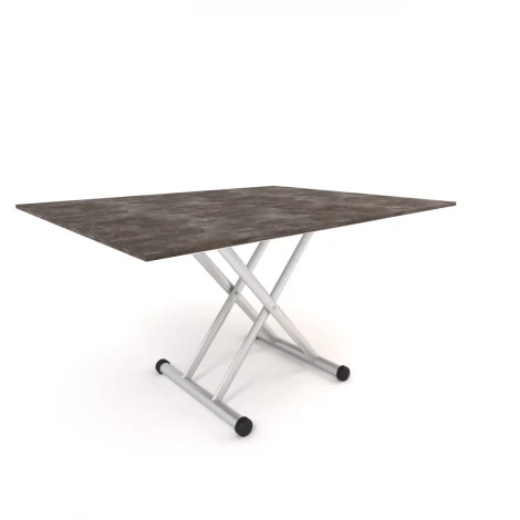 Стол трансформер журнальный обеденный Эцталь Серебристый