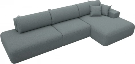 Диван угловой Лига-036 НПБ Модерн Лонг правый угол Лига Диванов (Рогожка) арт.124696