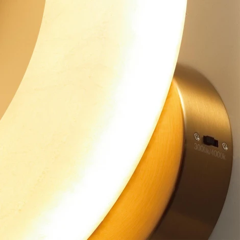 Настенный светильник Odeon Light Marbella 6685/25WL латунь/металл/алебастр IP20 LED 25W 3000/4000K