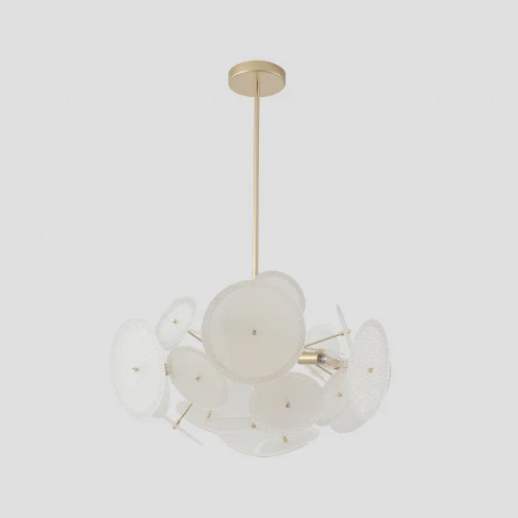 Потолочная люстра на штанге Crystal Lux DANDELION SP6 GOLD