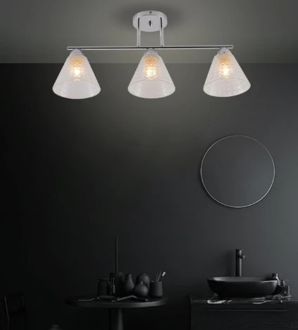 Потолочная люстра на штанге Seven Fires Fabius SF3391/3C-CR-CL