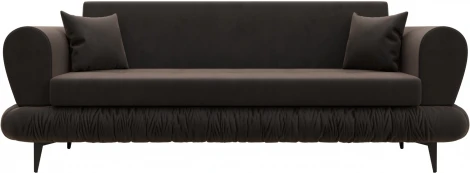 Диван-книжка Лига-045 (Коричневый/Велюр) Лига Диванов арт.122327