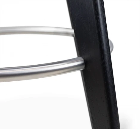 Стул барный Sheffilton SHT-S146 черный/нерж