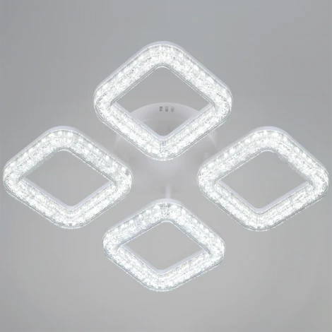 Потолочная люстра светодиодная на штанге с регулировкой цветовой температуры, яркости и ночным режимом Reluce 98290-0.3-04 WH