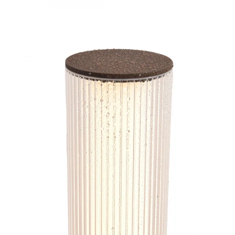 Уличный наземный светильник Odeon Light Cortena 7180/22GL коричневый/акрил/металл IP65 LED 22W 2500Лм 3000K 281° 220V