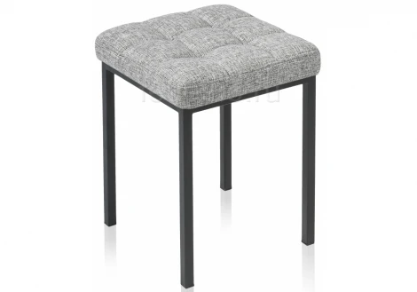 Табурет Woodville Байя рогожка графит / черный матовый 424171