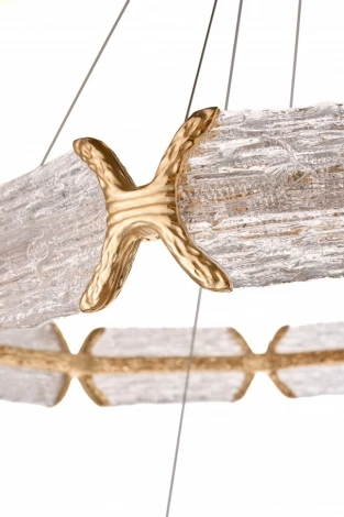 Подвесная люстра ярусная Fluorite Epico FL1050-10P (LED, 220V, на тросе, кольцо)