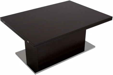 Стол-трансформер Левмар Slide D23/S95 венге/ опоры сатинированная сталь