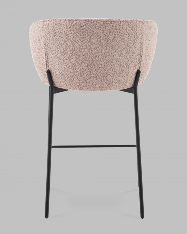 Стул полубарный Тисдейл букле розово-персиковый Stool Group арт.УТ000041694