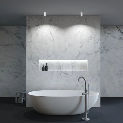 Потолочный светильник Zoom GU10 1x50Вт IP 65 Maytoni Technical C029CL-01-S-W (220V, круглые)