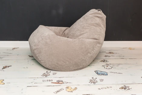 Кресло мешок Dreambag Груша Бежевый Микровельвет (2XL, Классический) 5012031