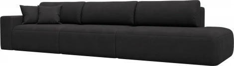 Диван прямой Лига-036 НПБ Модерн Лонг подлокотник слева Лига Диванов (Замша) арт.127700L