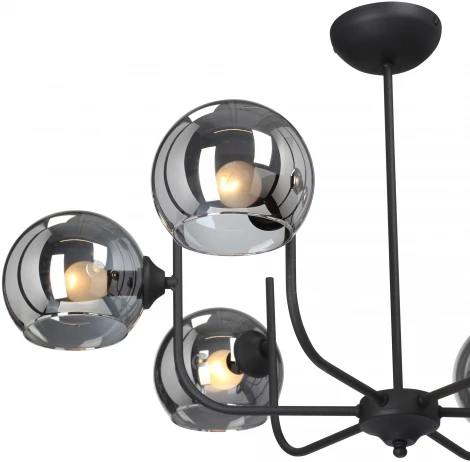 Потолочная люстра на штанге V3949-1/6PL Vitaluce (220V, шар)