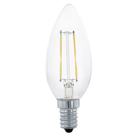 Лампочка светодиодная филаментная E14 2W 220V 200 lm 2700K белое теплое свечение Eglo Lmlede14 11492