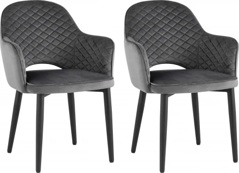 Стул Stool Group Венера диамант велюр серый 2 шт