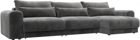 Диван угловой Лига-056 НПБ Лонг угол универсальный Лига Диванов (Велюр) арт.129166