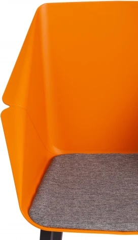 Стул DORO (mod. 8088) пластик/металл/ткань , 61,5 х 55 46 89 см Orange (Оранжевый) 90988 / Grey (Серый) 1509 Tetchair 15527