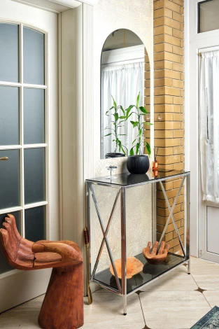 Консольный стол AllConsoles 1033-CS grey серебряный