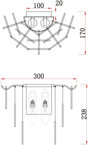 Настенный светильник Porto FR5104WL-02N Freya (220V)