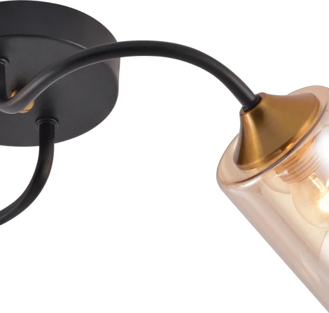 Потолочная люстра Reluce 01608-0.3-02 BK+BRASS (220V)