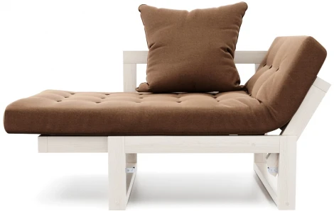 Кресло Arsko Амбер беленый дуб коричневая рогожка