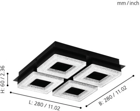 Потолочный светильник Eglo Fradelo 1 99326