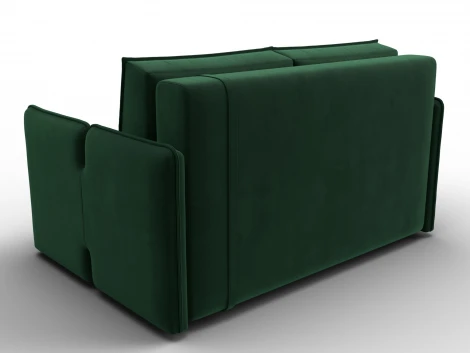 Диван прямой Лига-117 (ЛДСП,Брус,Фанера,Велюр/Зеленый) Лига Диванов 137011