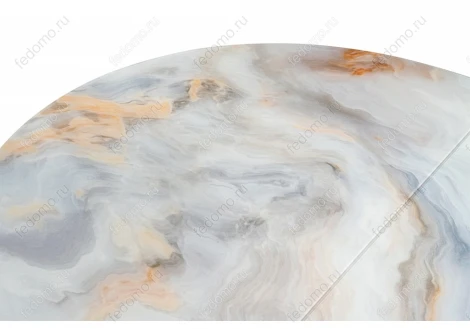 Стеклянный стол Woodville Кловис кианит / белый 474328