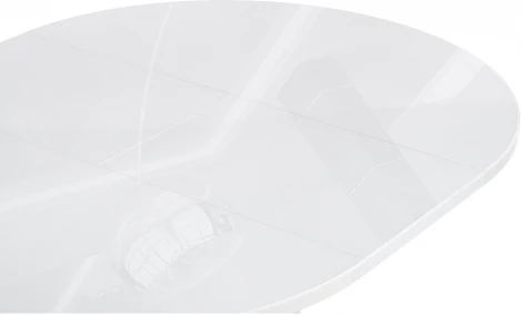 Стеклянный стол Notta Трейси 110 110(150)х100х75 белый 516561