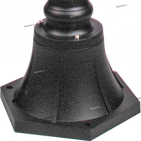 Столб уличный Horoz Erguvan, 3 плафона, черный с прозрачным