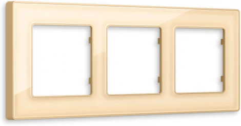 Рамка Ambrella Volt ALFA Arctic (Шампань Стекло органическое) 3-ая AF580603