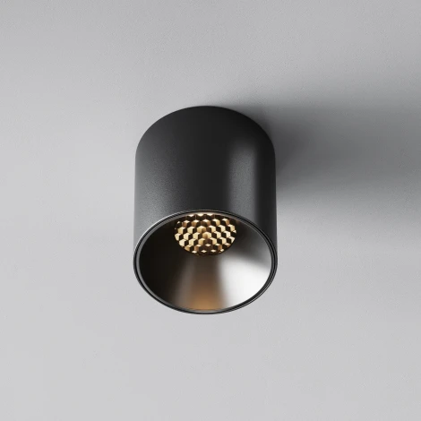 Накладной потолочный светильник Maytoni Alfa LED C064CL-5W3K-RD-B (220V, круглые)