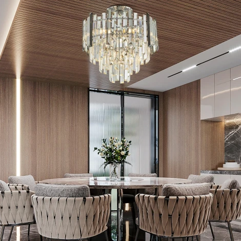 Потолочная люстра хрустальная на штанге Arte Milano Sorrento-4409 374409/6/60/400 CR (220V)