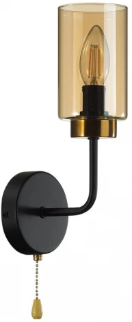 Бра Lumion Dallin 5640/1W черный, бронза E14 1*40W 220V