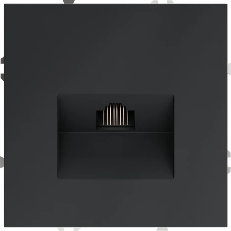 Розетка Ethernet RJ-45 (графит) Voltum S70 VLS060107