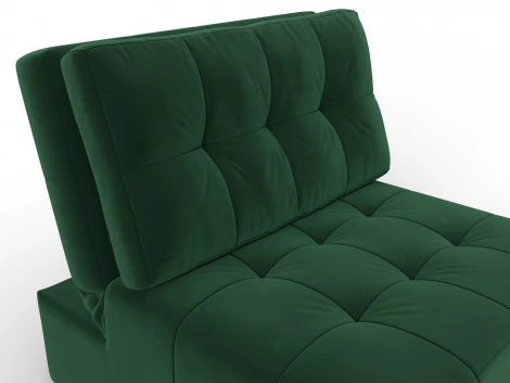 Кресло-кровать Лига-107 (80) (ЛДСП,Брус,Фанера,Велюр/Зеленый) Лига Диванов 134897