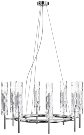 Подвесная люстра Crystal Lux PRIMAVERA SP8 CHROME (на тросе)
