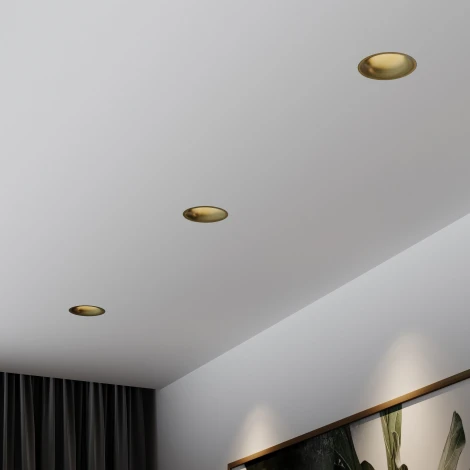 Встраиваемый светильник светодиодный Elektrostandard Bliss 25070/LED 15W 4000K латунь (220V, круглые)