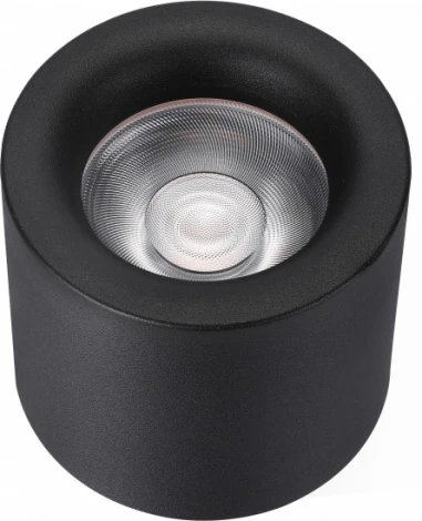 Точечный накладной светильник iLedex Metrica 113-12W-D100-3000K-24DG-BK (220V, круглые)
