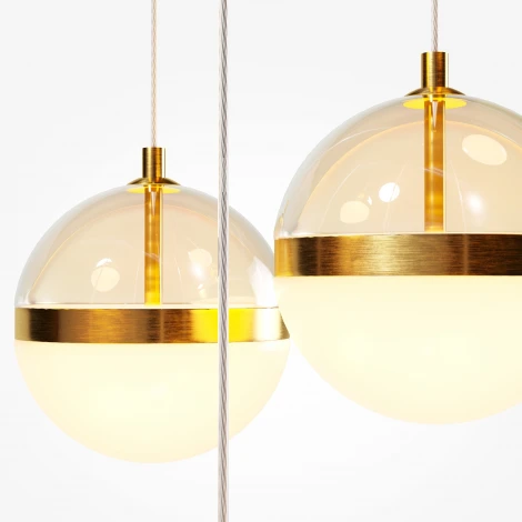 Подвесной светильник Maytoni Area MOD295PL-L60BBS3K (LED, 220V, на проводе, шарики)