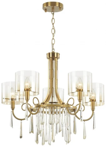 Подвесная люстра Nicole 4886/5 Odeon Light (220V, подвески, на цепи)