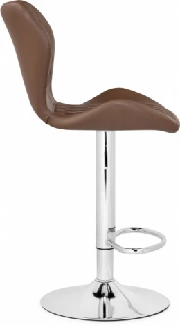 Барный стул Woodville Porch brown / chrome