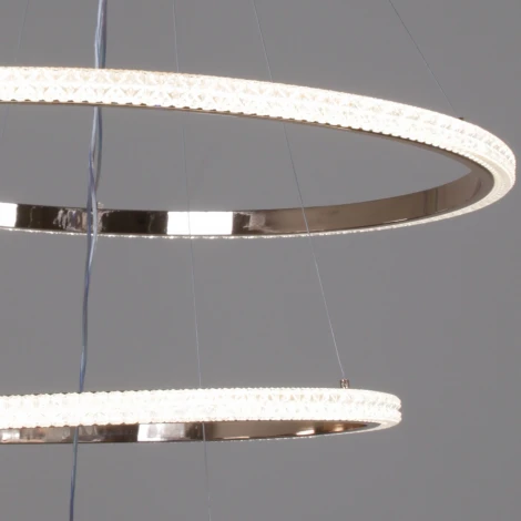 Подвесной светильник светодиодный с пультом с регулировкой цветовой температуры, яркости и ночным режимом Reluce 87090-0.4-03 BK+FG