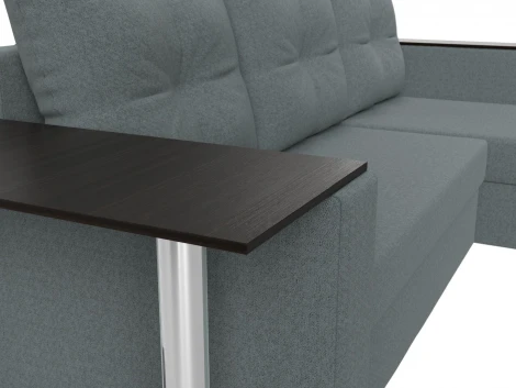 Диван угловой Атланта Лайт правый угол (Серый/Рогожка) Лига Диванов арт.121164