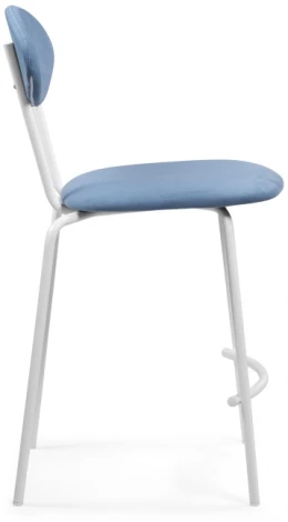 Полубарный стул Woodville Коумо катания дасти блю / белый матовый 516476
