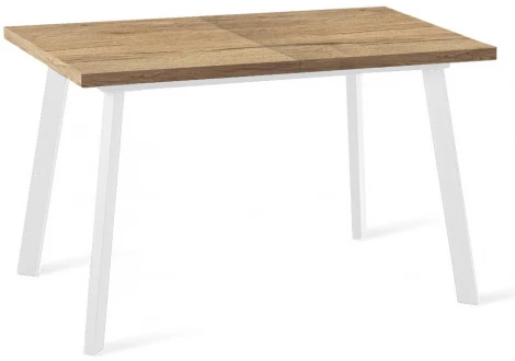 Стол HB120 Дуб Галифакс натуральный /опоры белые Dikline 00-00064181