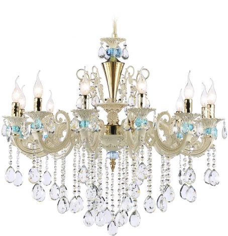 Подвесная люстра большая Ambrella TRADITIONAL TR4929 (220V, хрусталь, свеча)