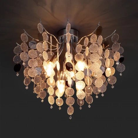 Потолочная люстра Wi-Fi каскадная Bogate's Bolla 334/9 Smart (220V, управление смартфоном, голосовое управление, умный дом - Minimir Home, Алиса, Маруся, Салют)