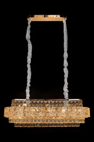 Подвесная люстра Fluorite Majeste FL1060-17P (220V, хрусталь, на цепи)