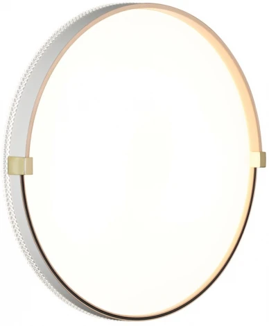 Настенно-потолочный светильник Sonex Olidi White 7646/DL PALE SN пластик/белый/золотой LED 48Вт 4000К D390 IP43 (220V, круглые)